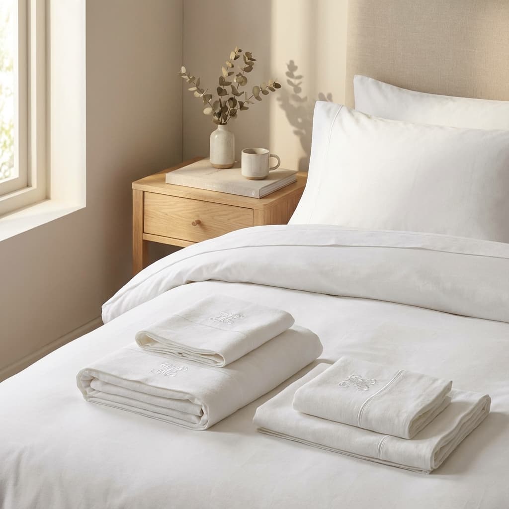 Installation literie hôtelière